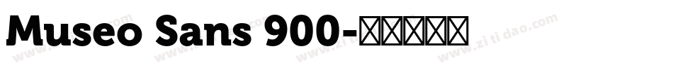 Museo Sans 900字体转换